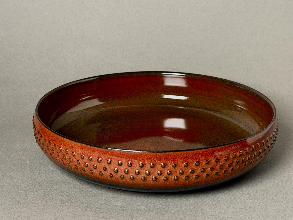 Тарелка средняя красная_2