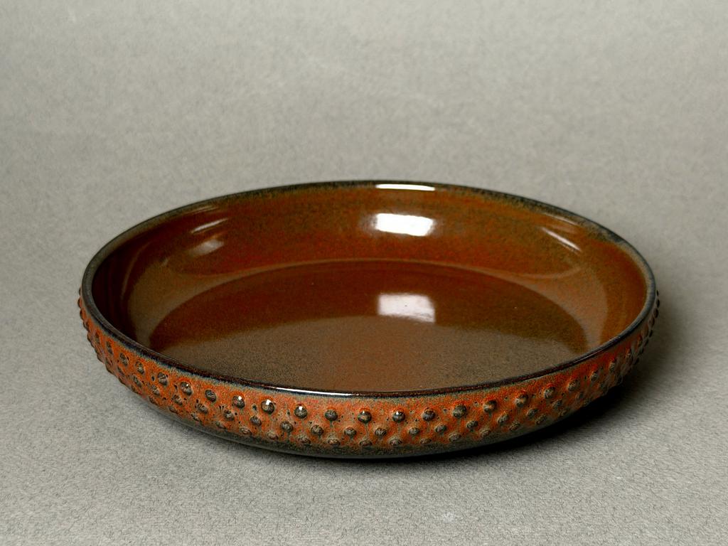 Тарелка малая красная