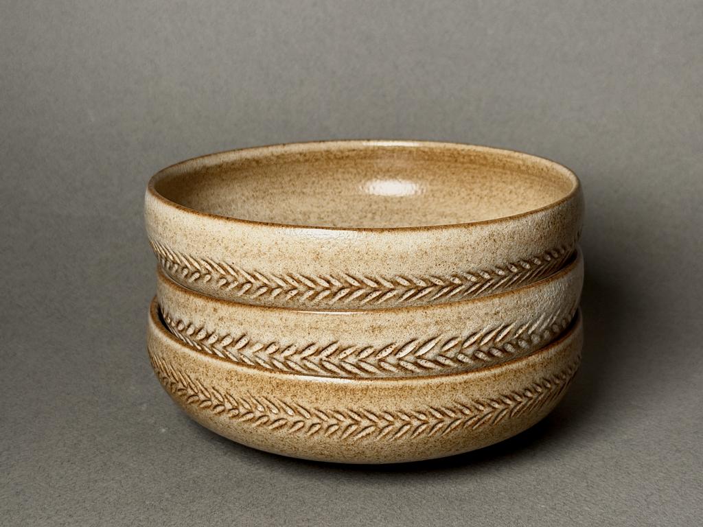 Тарелка малая бежевая