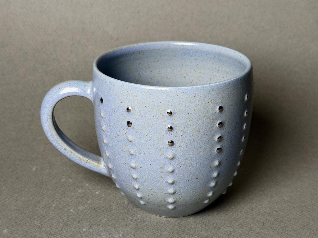 Чашка голубая