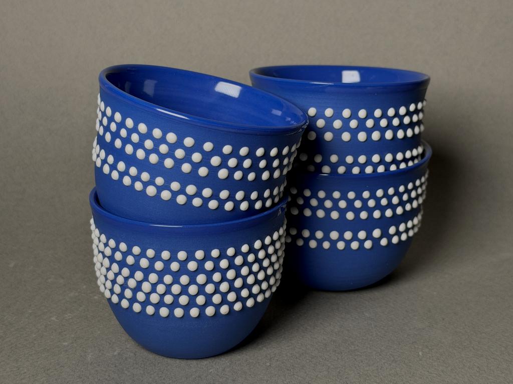 Стакан из фарфора синий_1