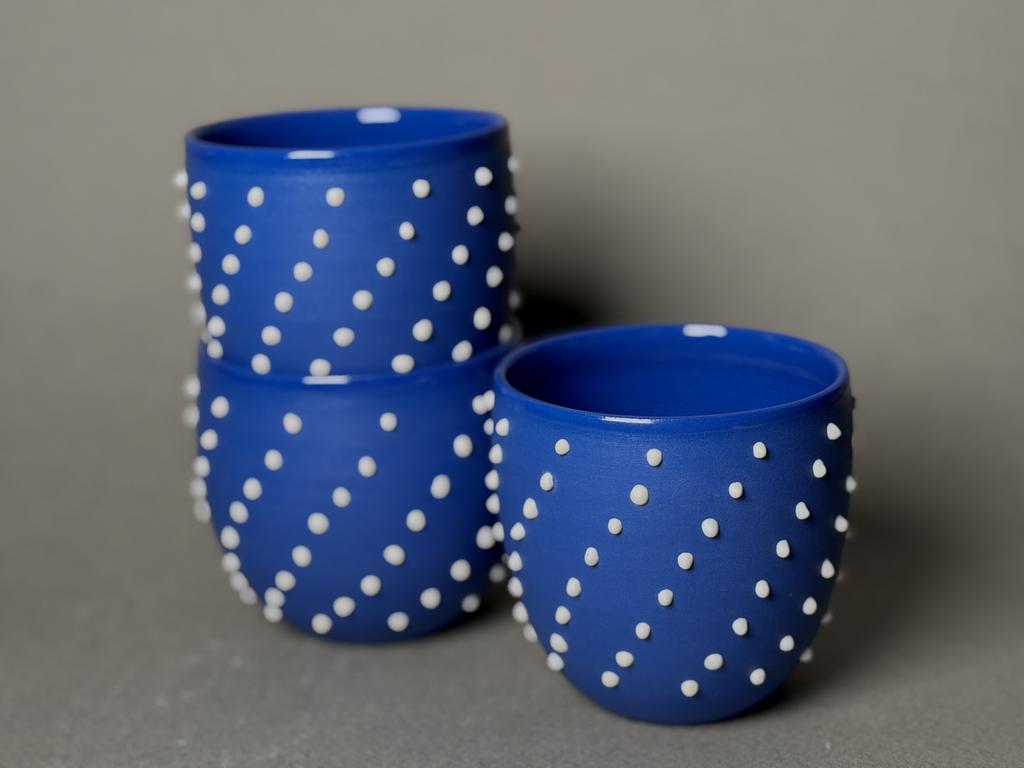 Стакан из фарфора синий_2