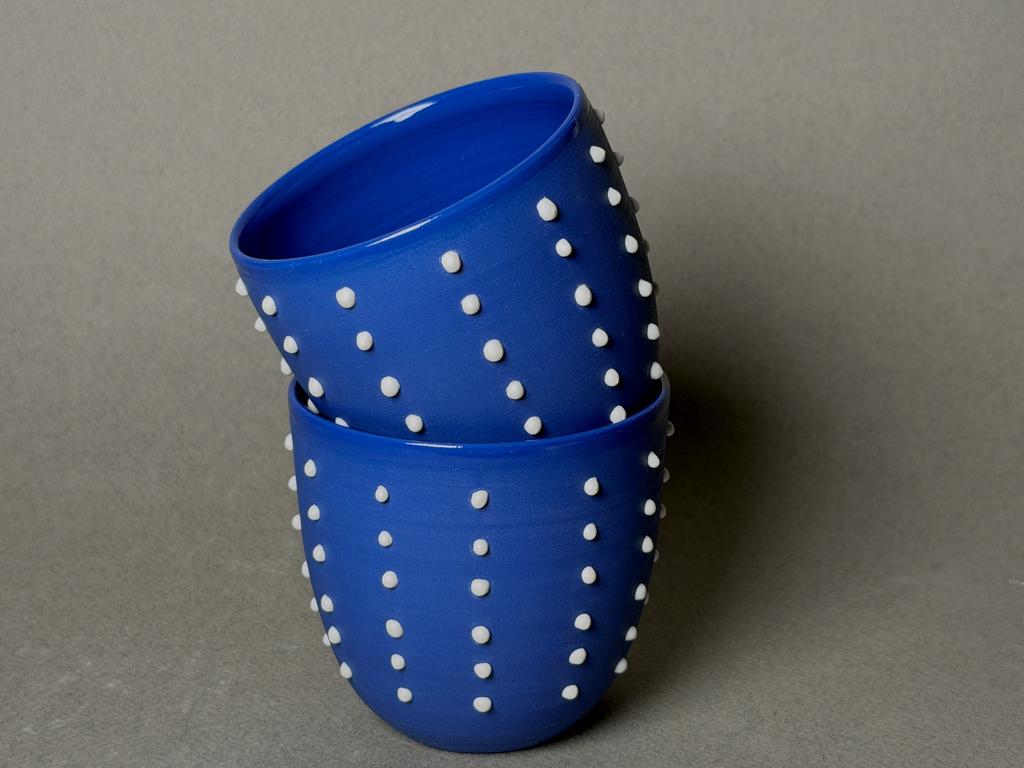 Стакан из фарфора синий_4