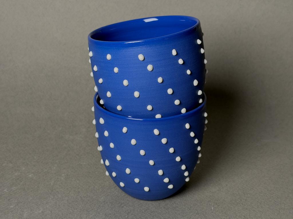Стакан из фарфора синий_6