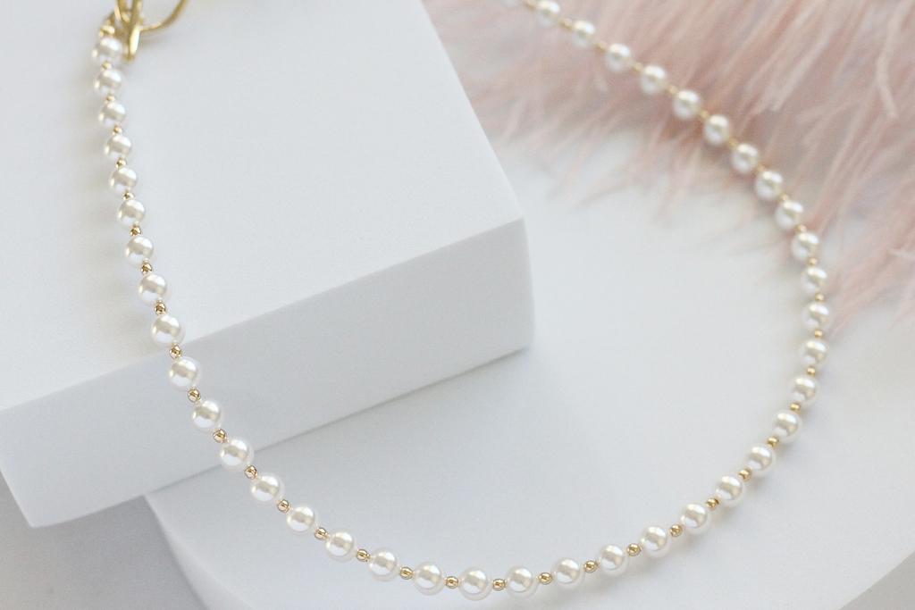 Чокер из жемчуга Сваровски