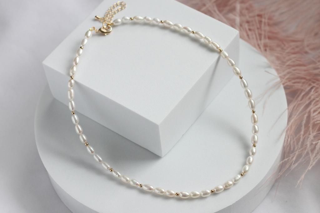 Чокер из натурального жемчуга