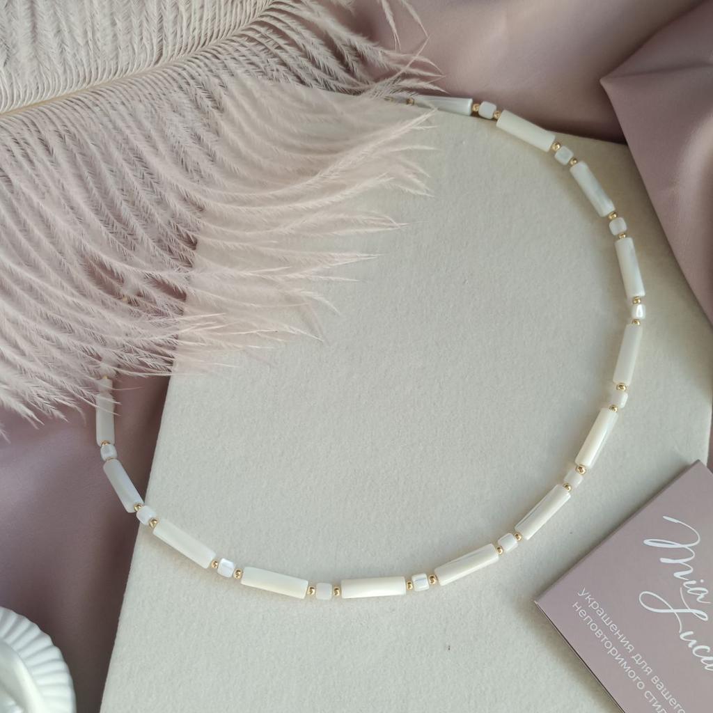 Чокер из натурального перламутра