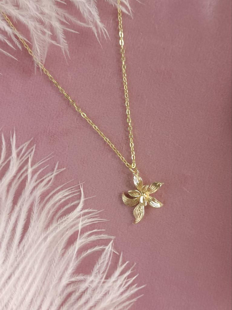 Цепочка с подвеской цветок