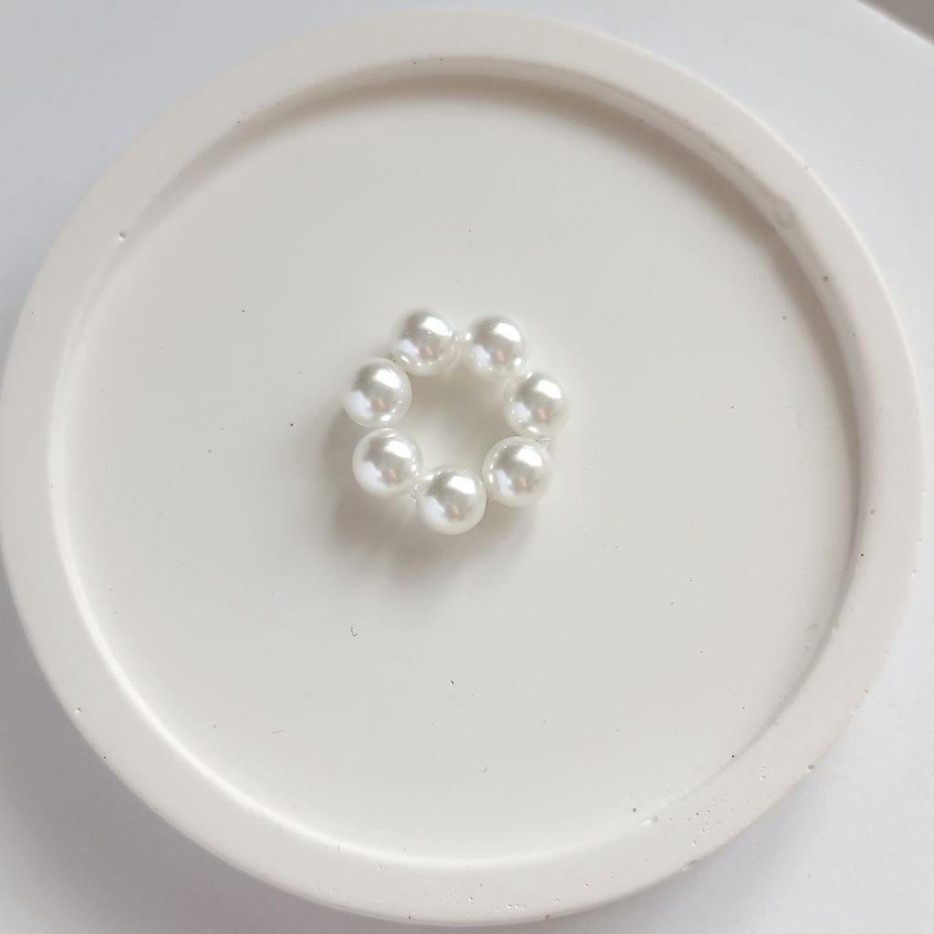 Подвеска на серьги 1 шт - кольцо из искусственного жемчуга