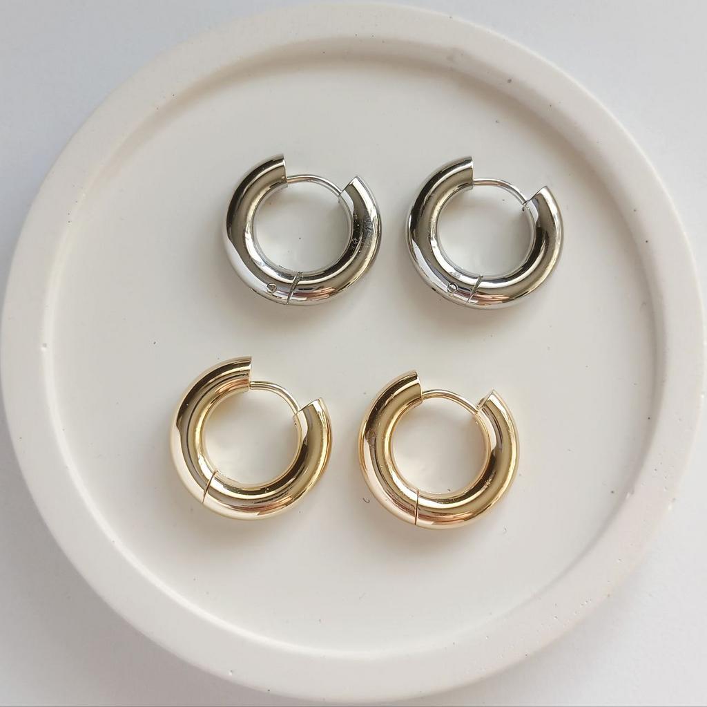 Серьги конго, основы для подвесок, 18мм, позолота или родиевое покрытие