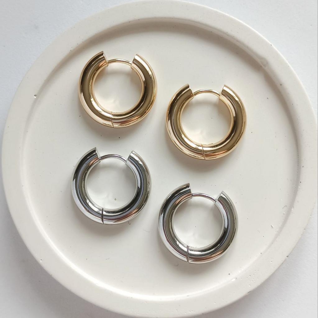 Серьги конго, основы для подвесок, 20мм, позолота или родиевое покрытие