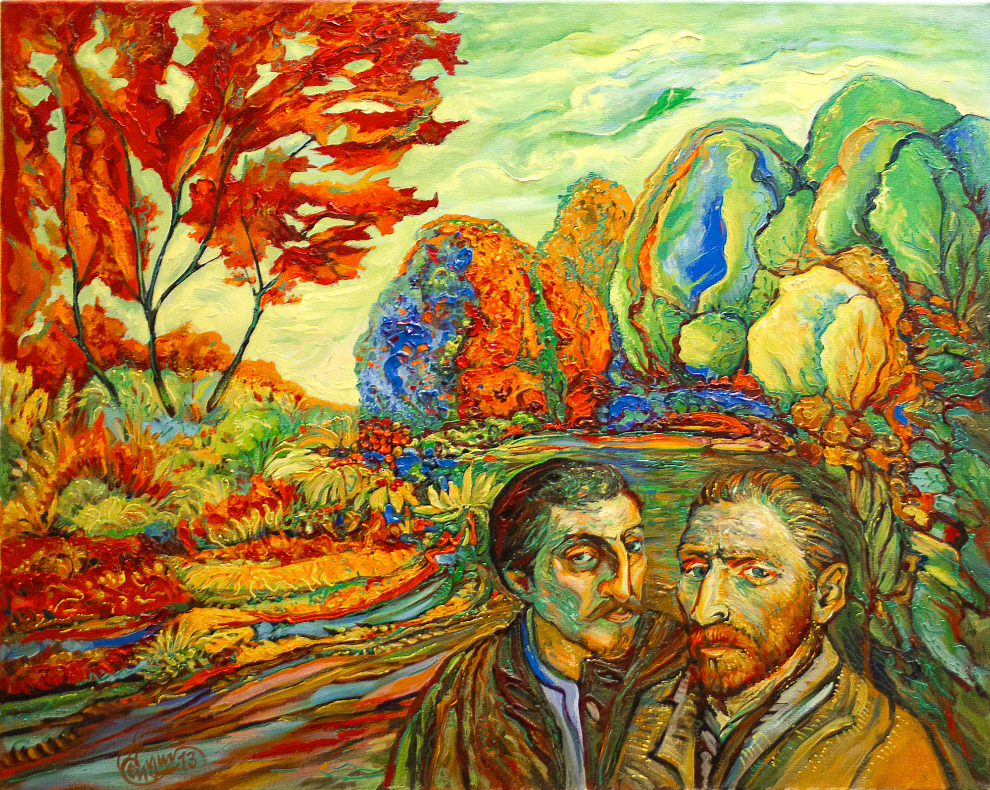 Красная осень Ван Гога с Гогеном