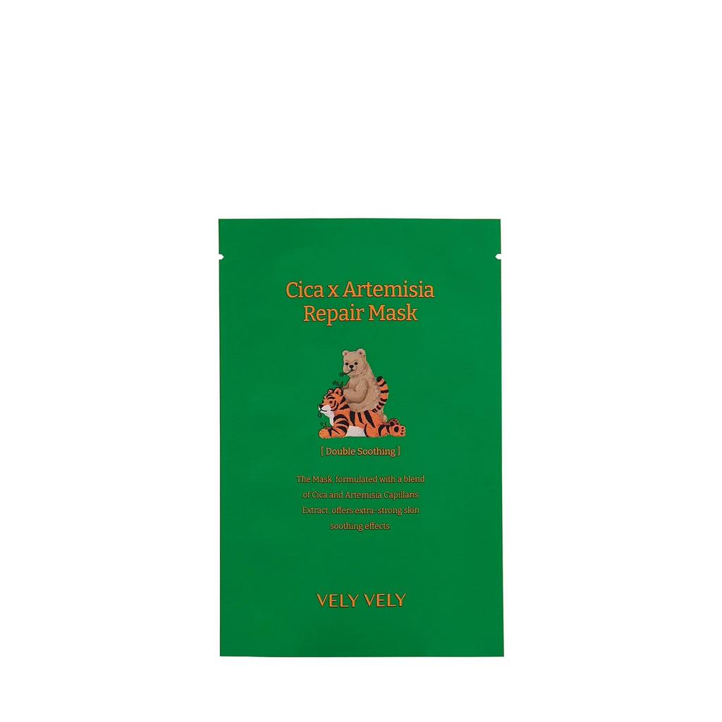 Vely Vely Восстанавливающая тканевая маска с экстрактом полыни и центеллы