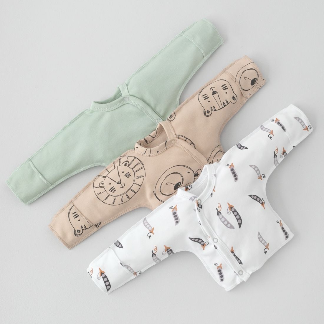 Распашонка с кнопками "Крошки горошки"