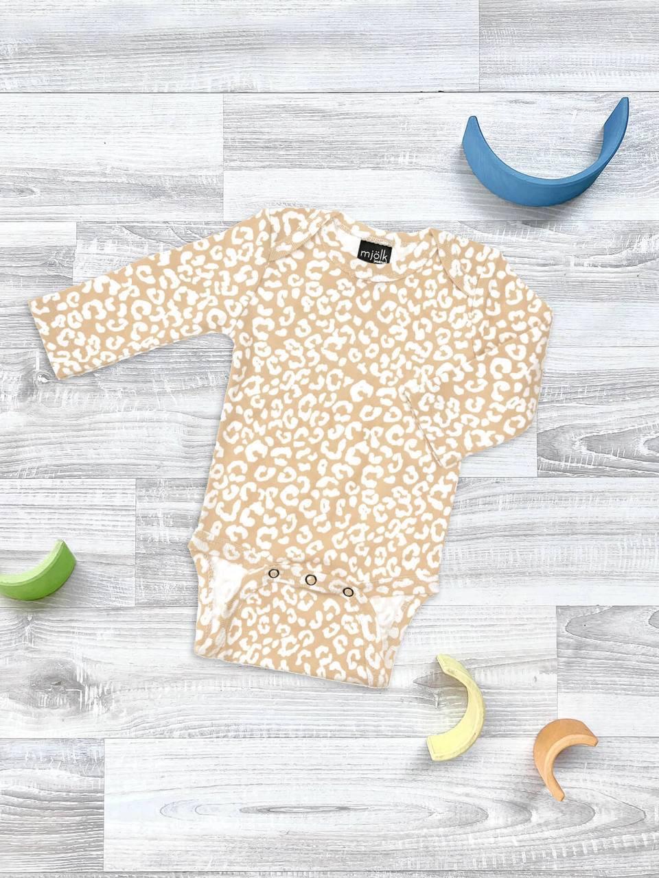 Боди Mjolk Sand Leopard, с длинным рукавом