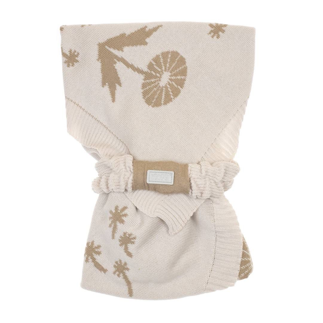 Плед вязанный Одуванчики КОКОБИ