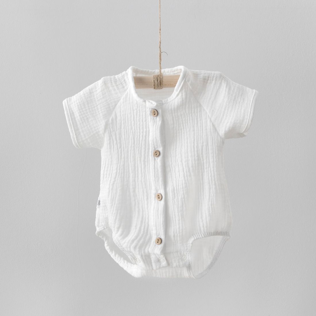 Боди с коротким рукавом Муслин, молоко