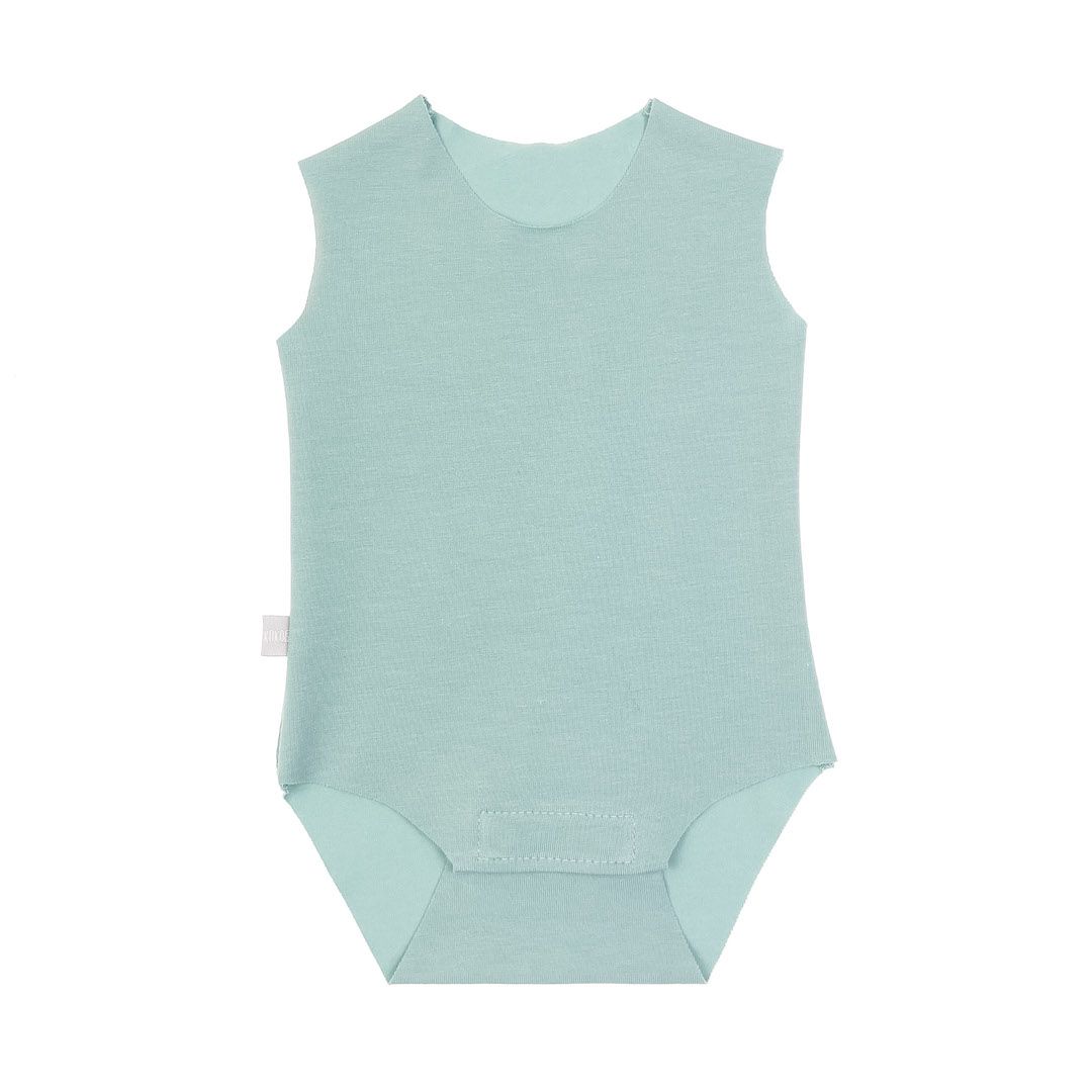 Боди без рукавов, снежная мята