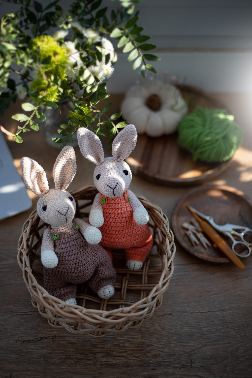 СЕТ 2 в 1    МК "Пасхальный кролик в комбинезоне"