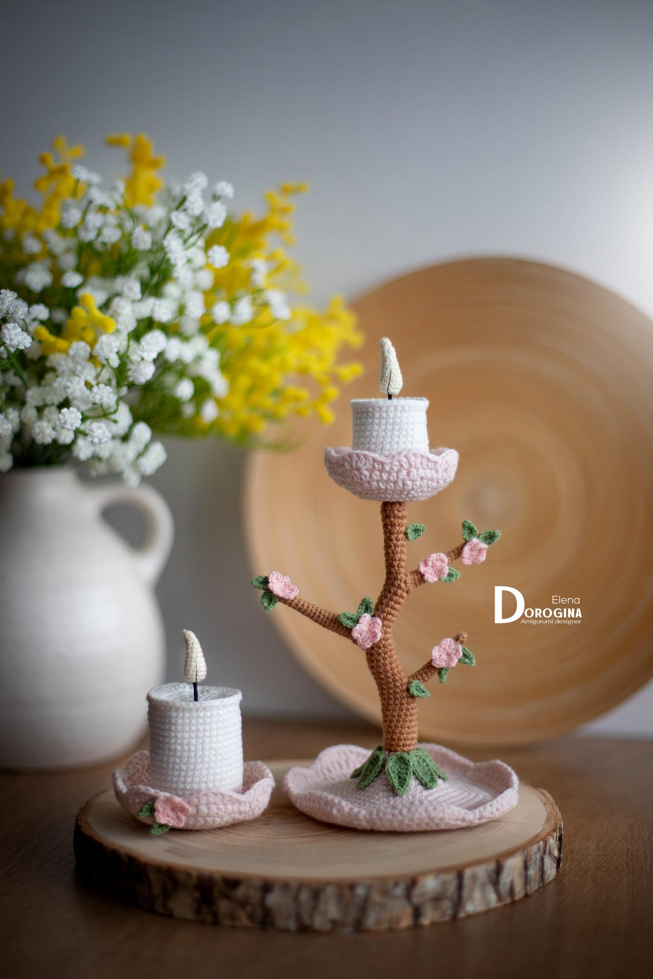 МК "Весенний подсвечник со свечой"