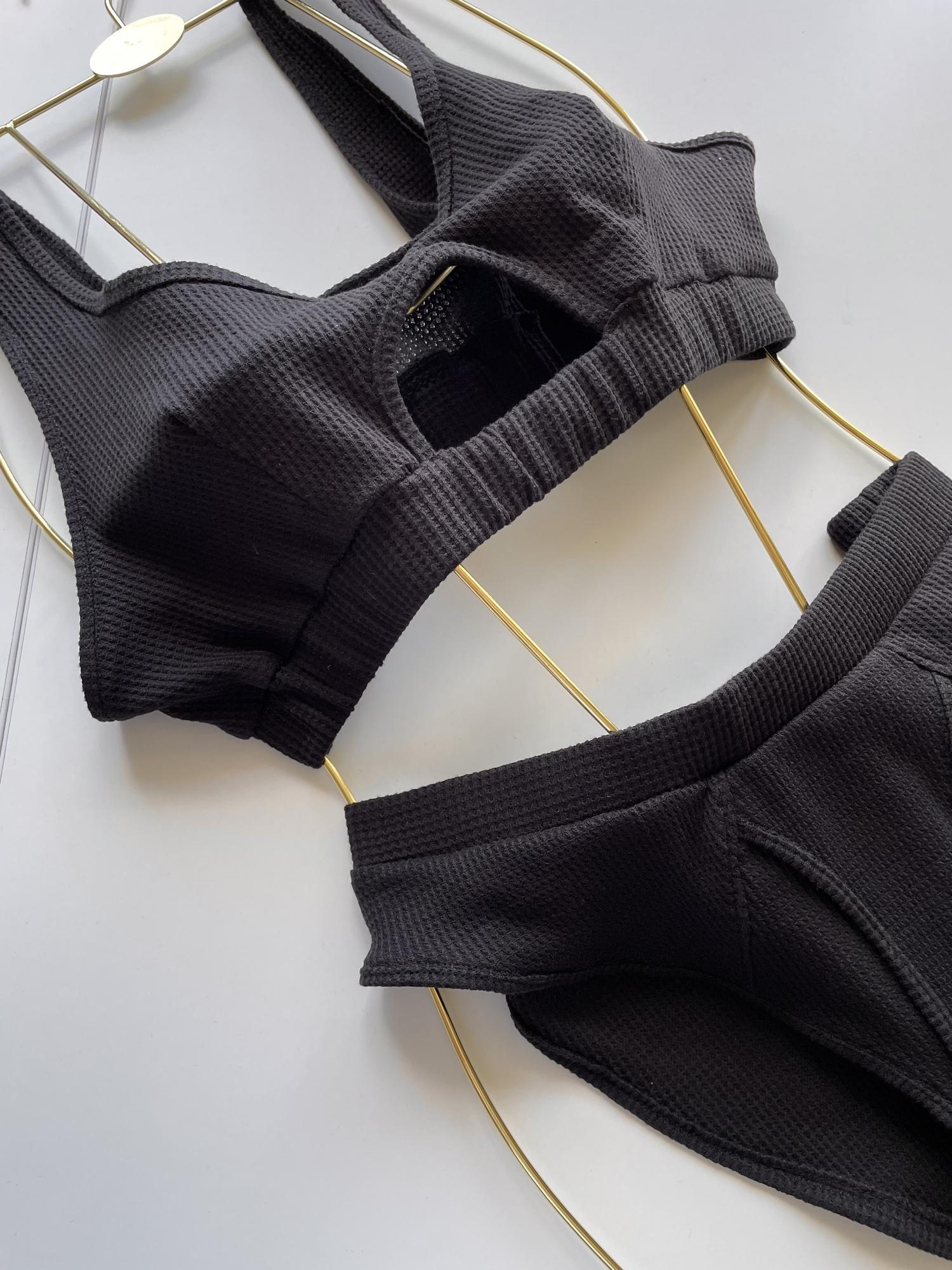 Хлопковый комплект  «LANA» в черном цвете