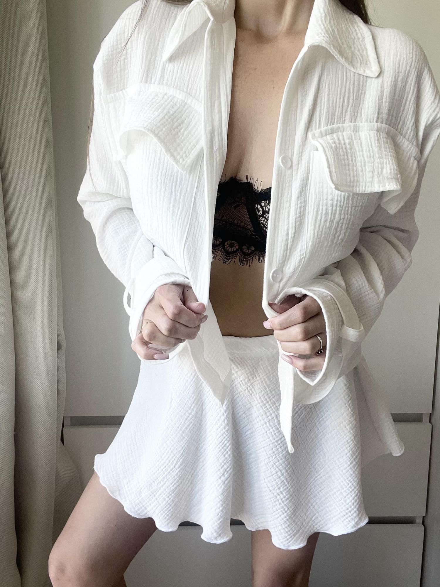 Хлопковый костюм «PUM»  в белом цвете.