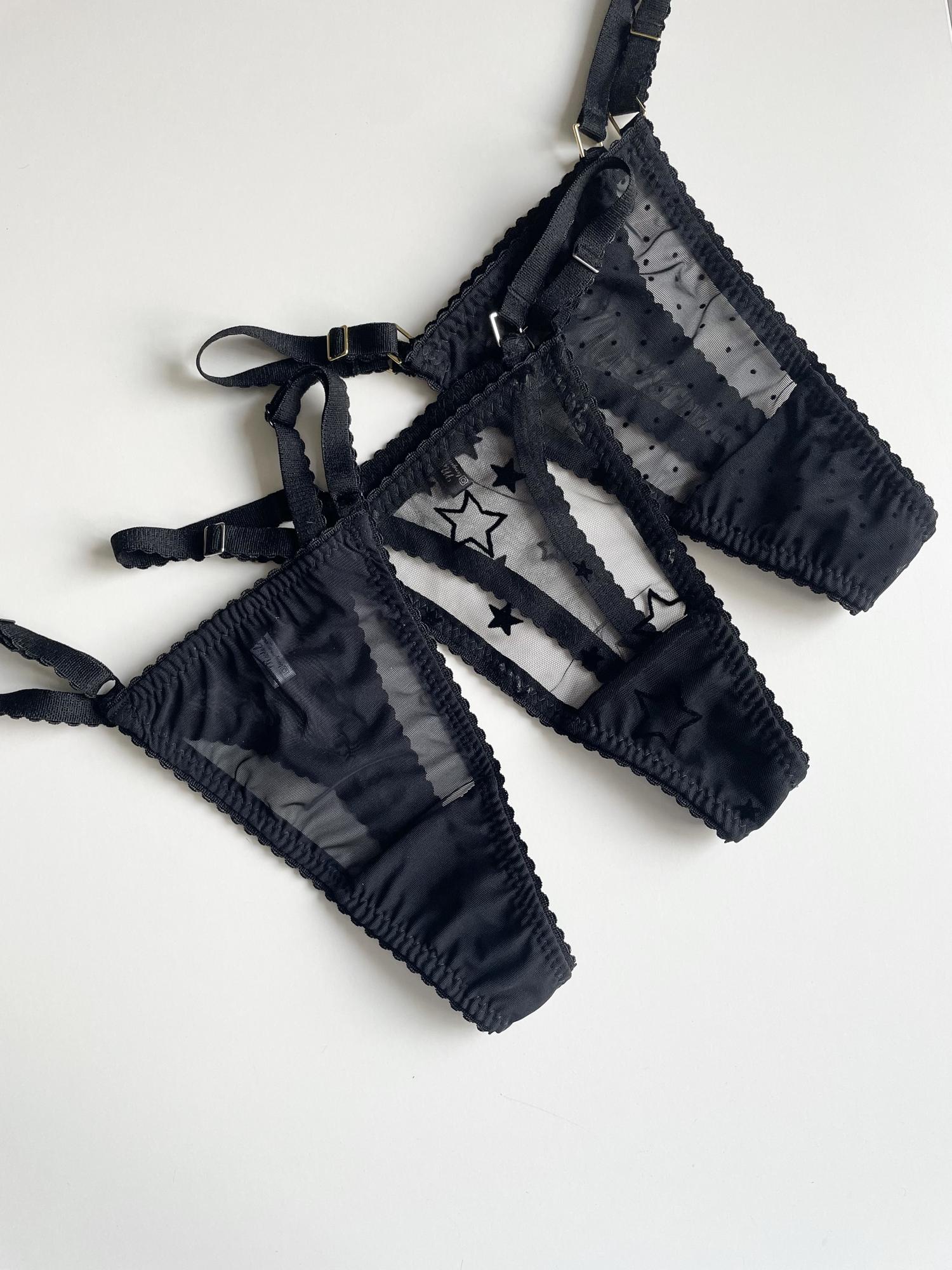 Набор трусиков в черном цвете