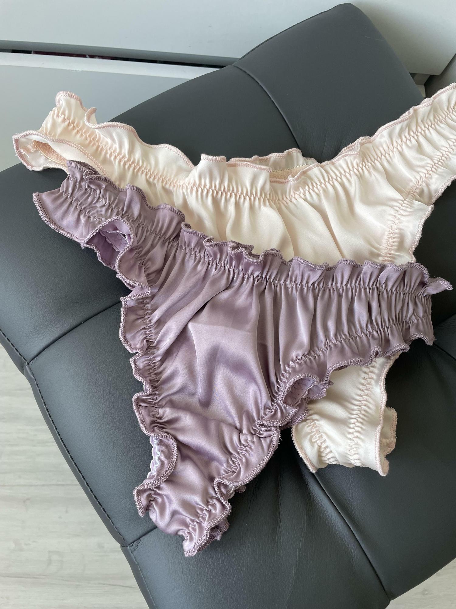 Трусики «Зефирки» в сиреневом и бежевом цвете