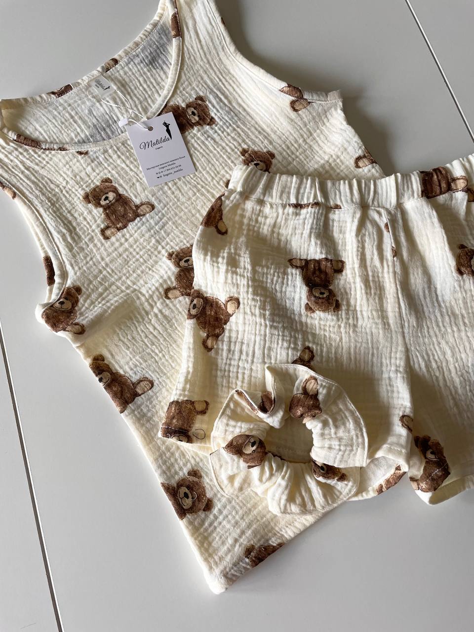 Детская пижама с мишками.