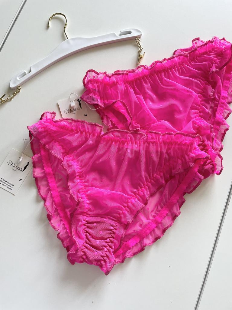 Трусики зефирки  в ярко - розовом цвете