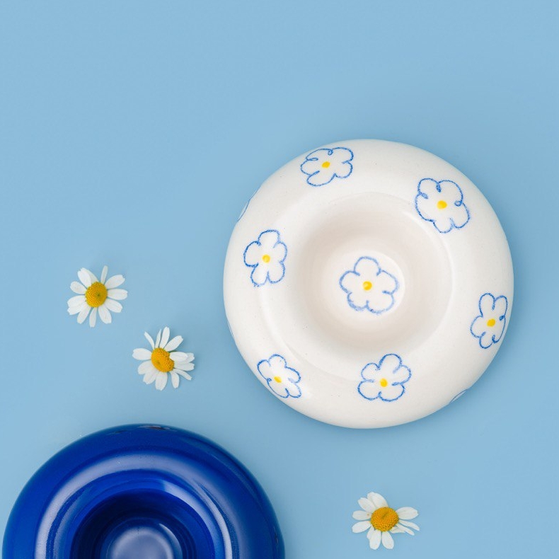 Мини пончик "в цветочек"