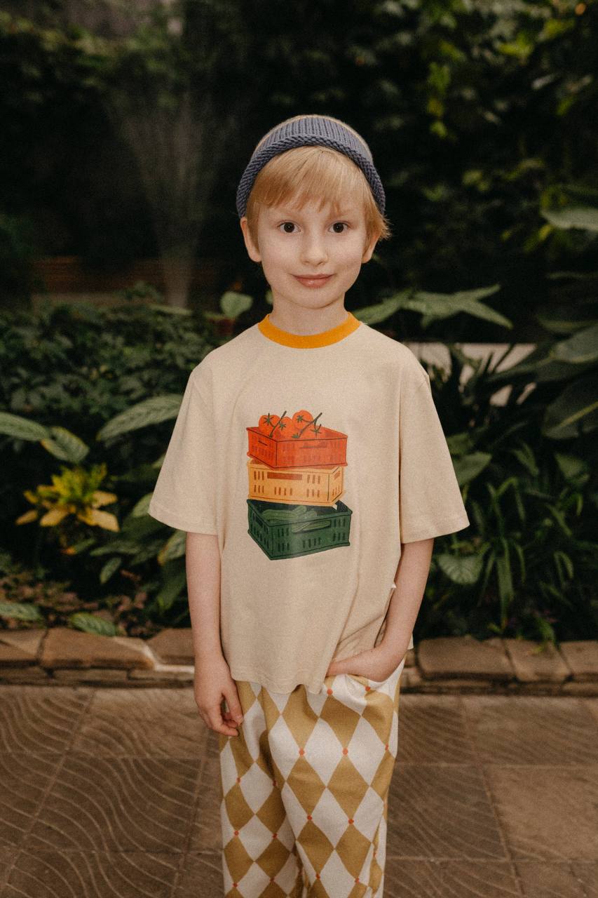 Футболка "Овощные ящики"