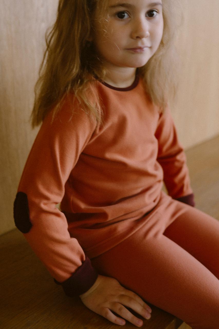 Комплект термобелья в цвете терракот