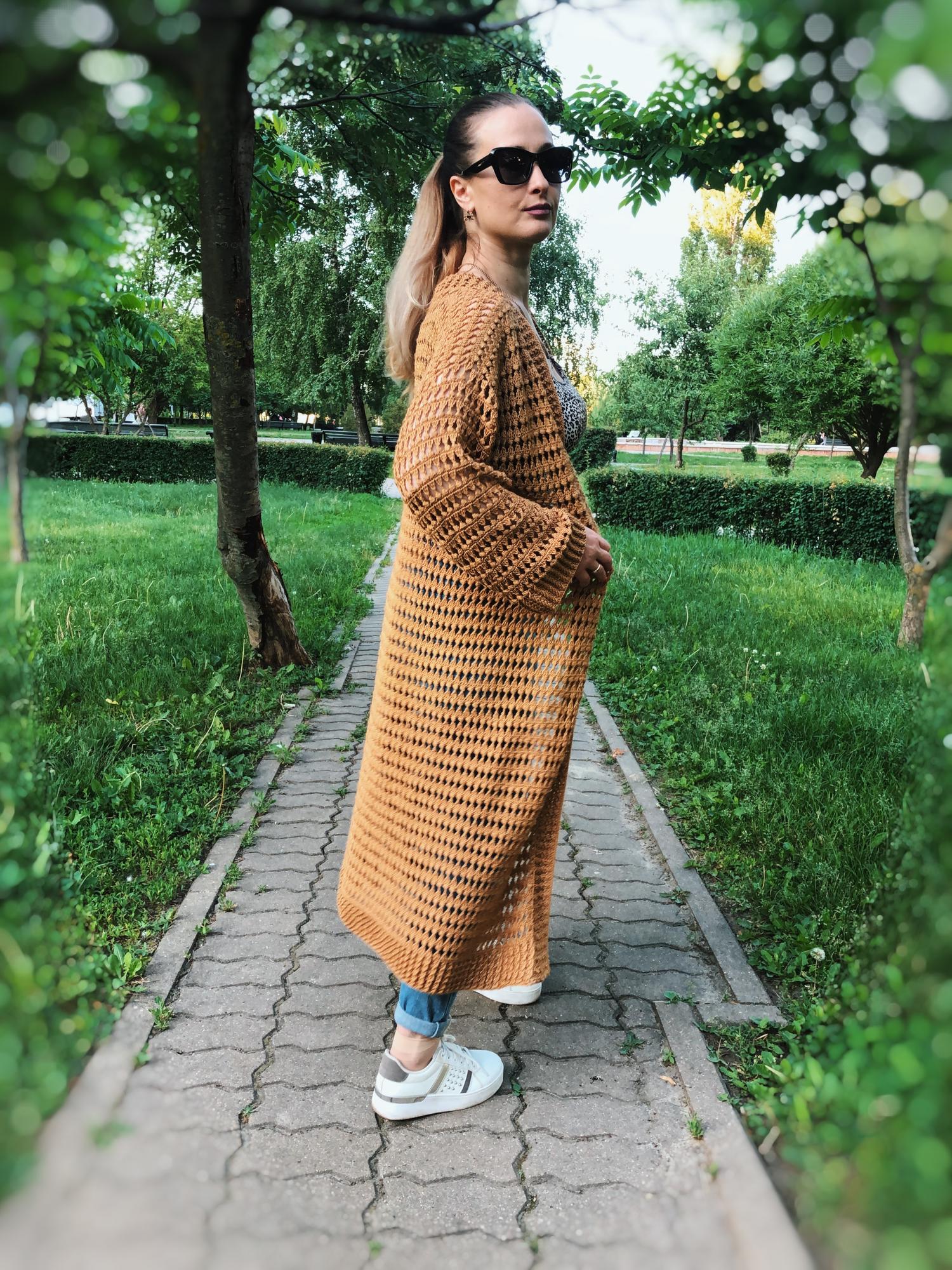 Мастер класс по вязанию кардигана крючком "Селена"