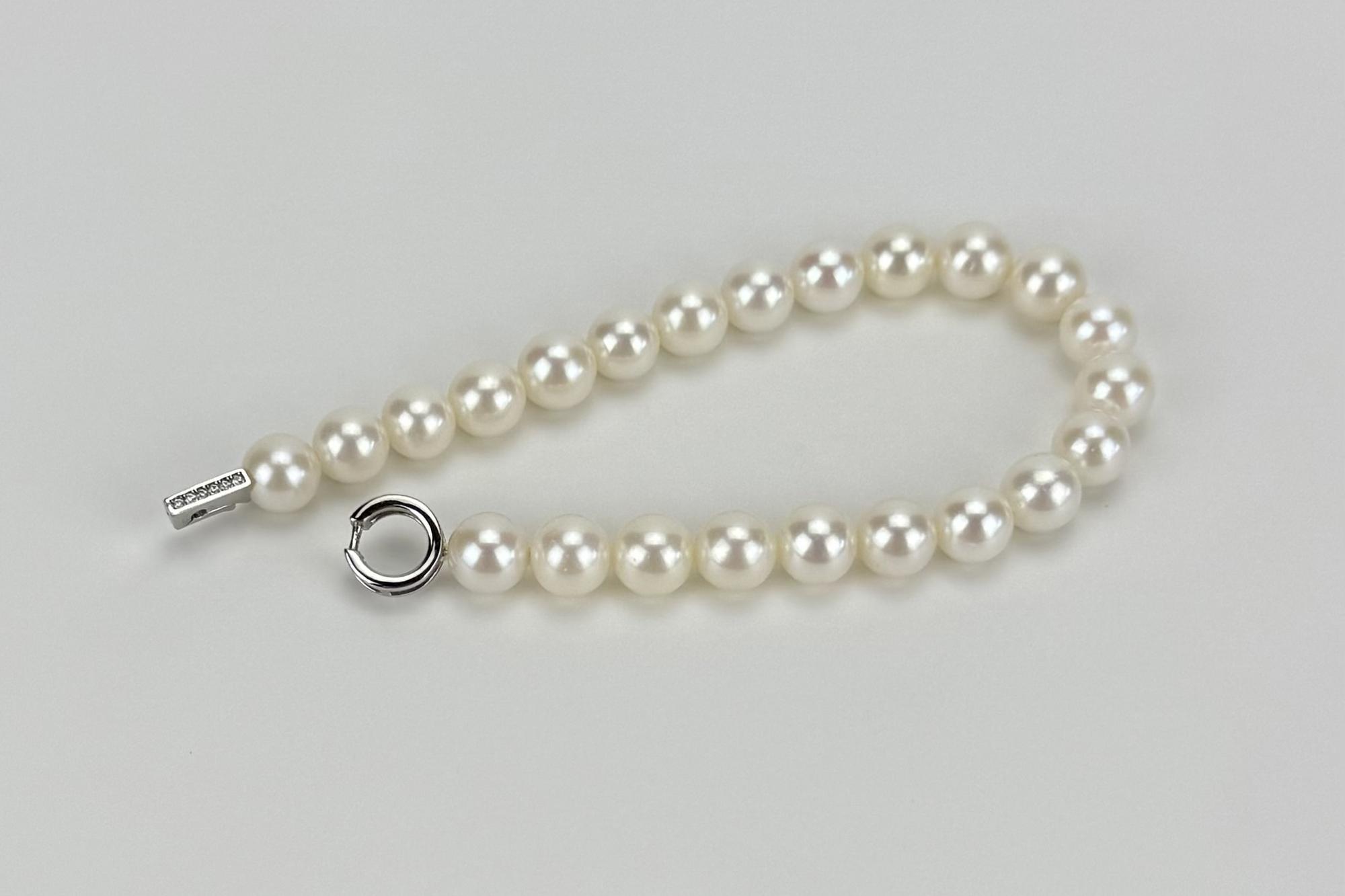 Браслет из белого натурального жемчуга CLASSIC PRINCESS