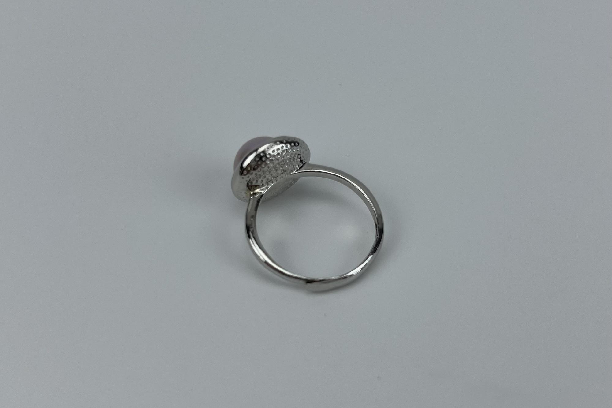 Кольцо с розовой жемчужиной SEASHELL