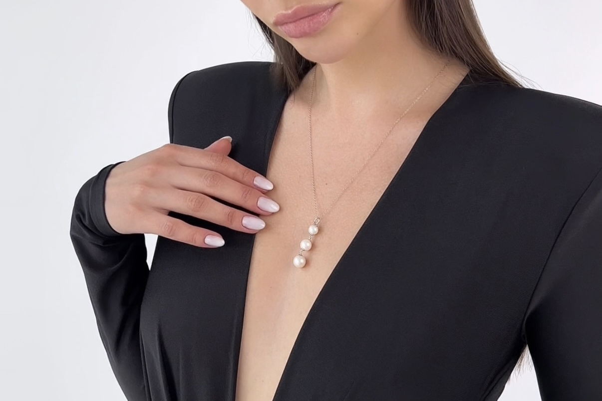 Подвеска с натуральными жемчужинами ECLIPSE