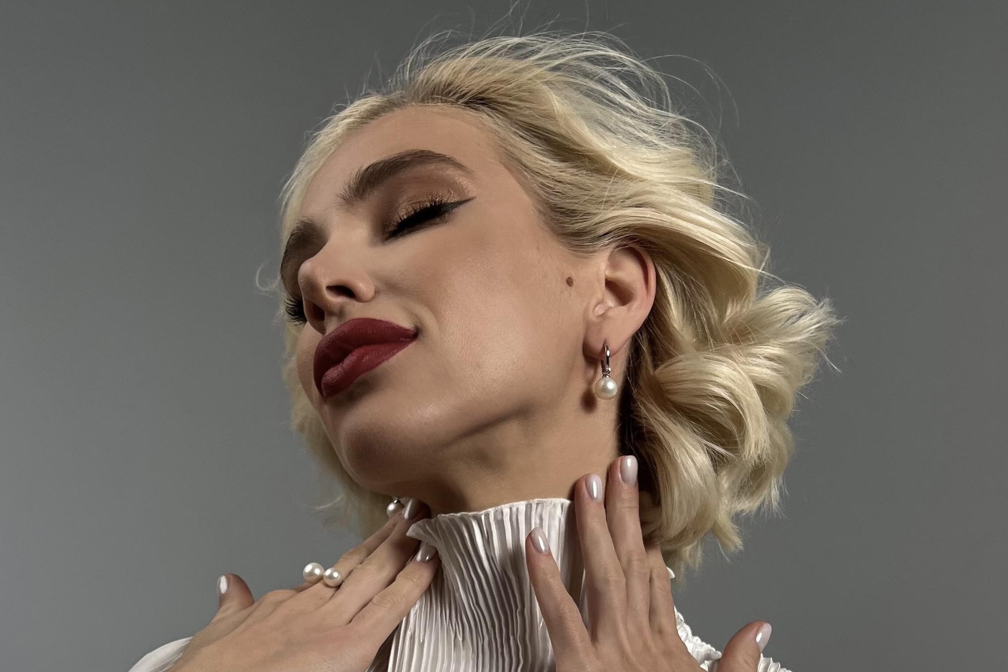 Серьги с подвесками из натурального жемчуга COCO