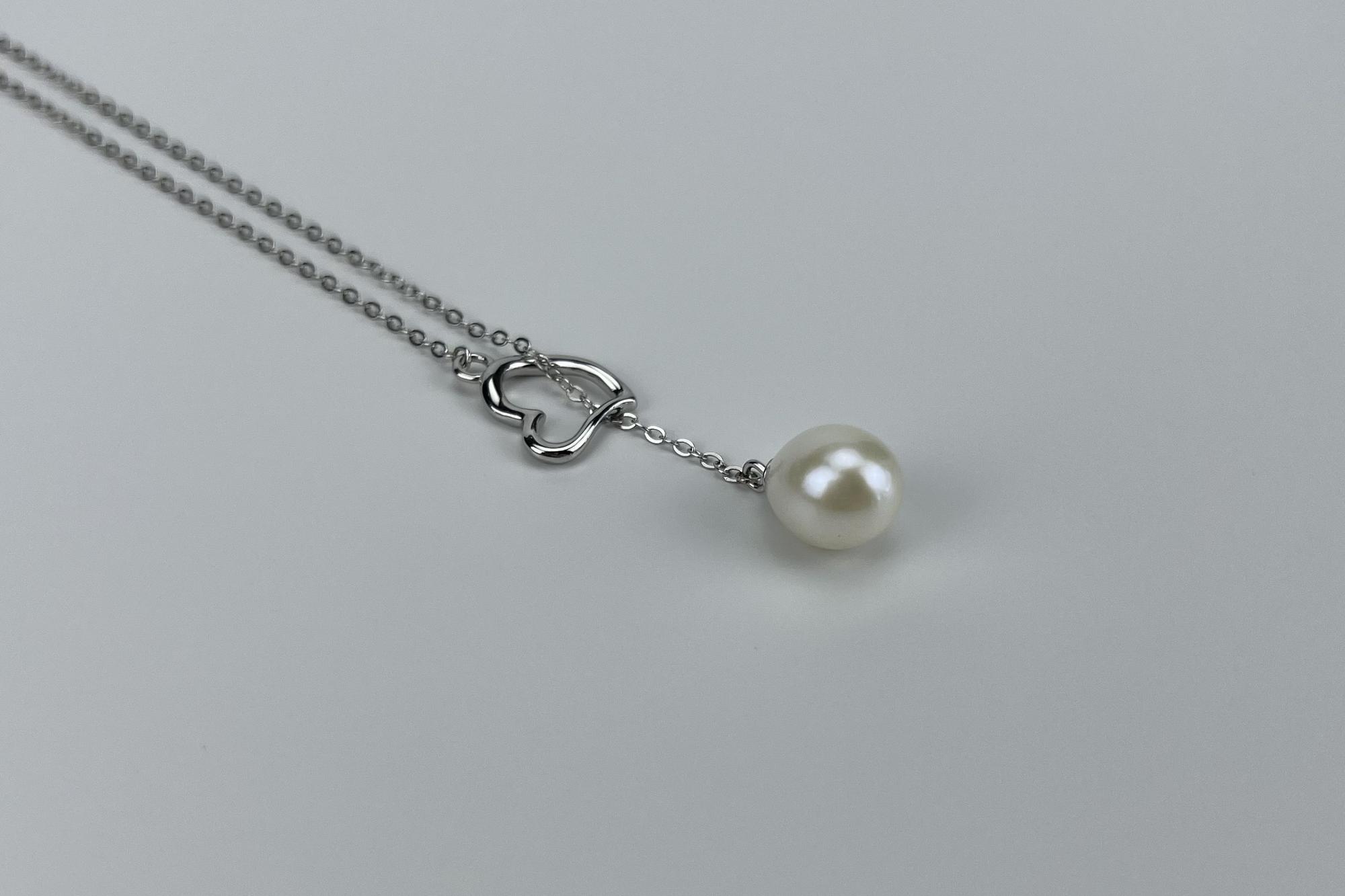 Подвеска с натуральным жемчугом LOVERDROP