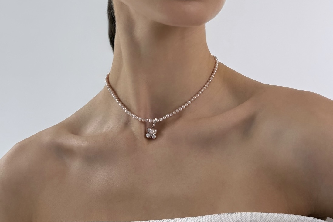 Чокер из натурального цветного жемчуга EVA