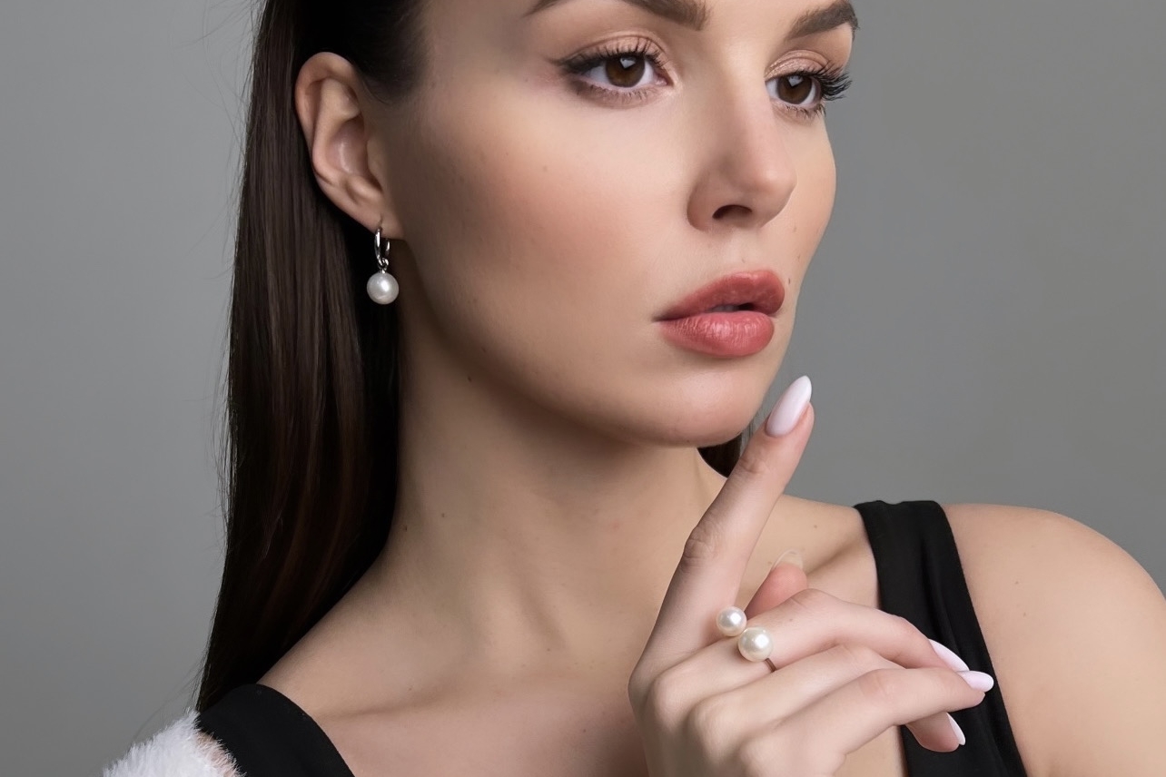 Комплект украшений из натурального жемчуга COCO