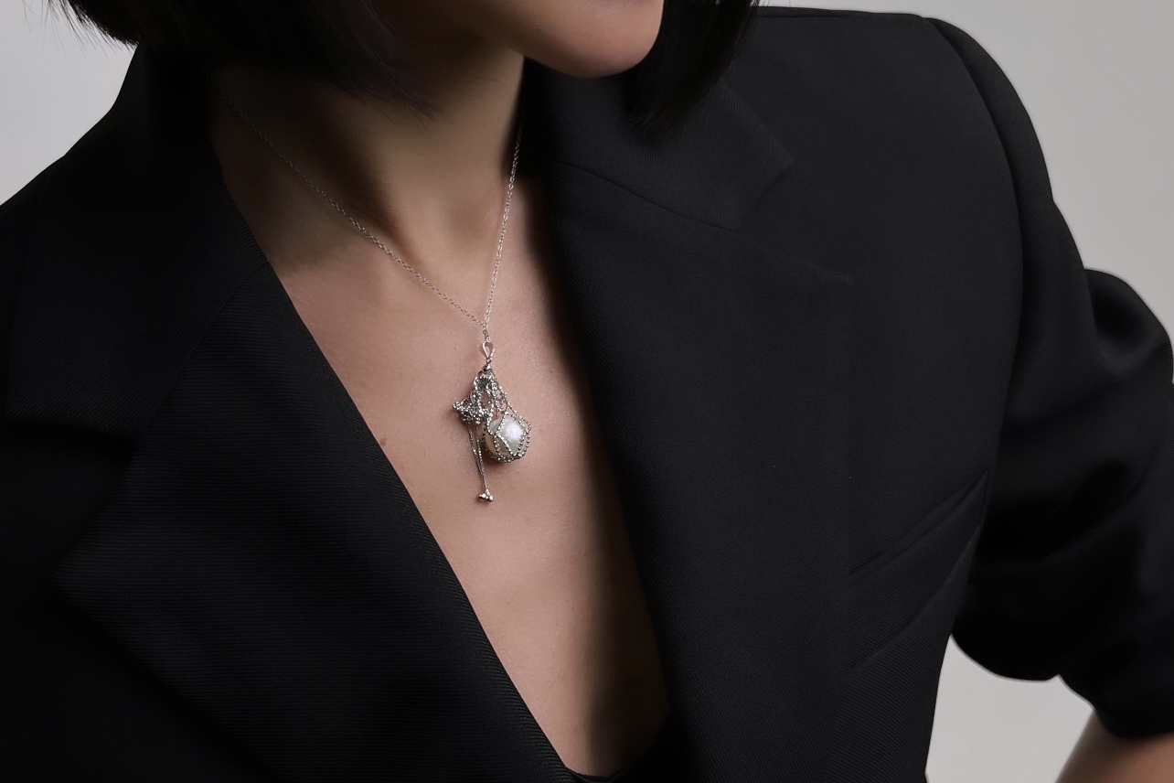 Подвеска SECRET с натуральным жемчугом Эдисон