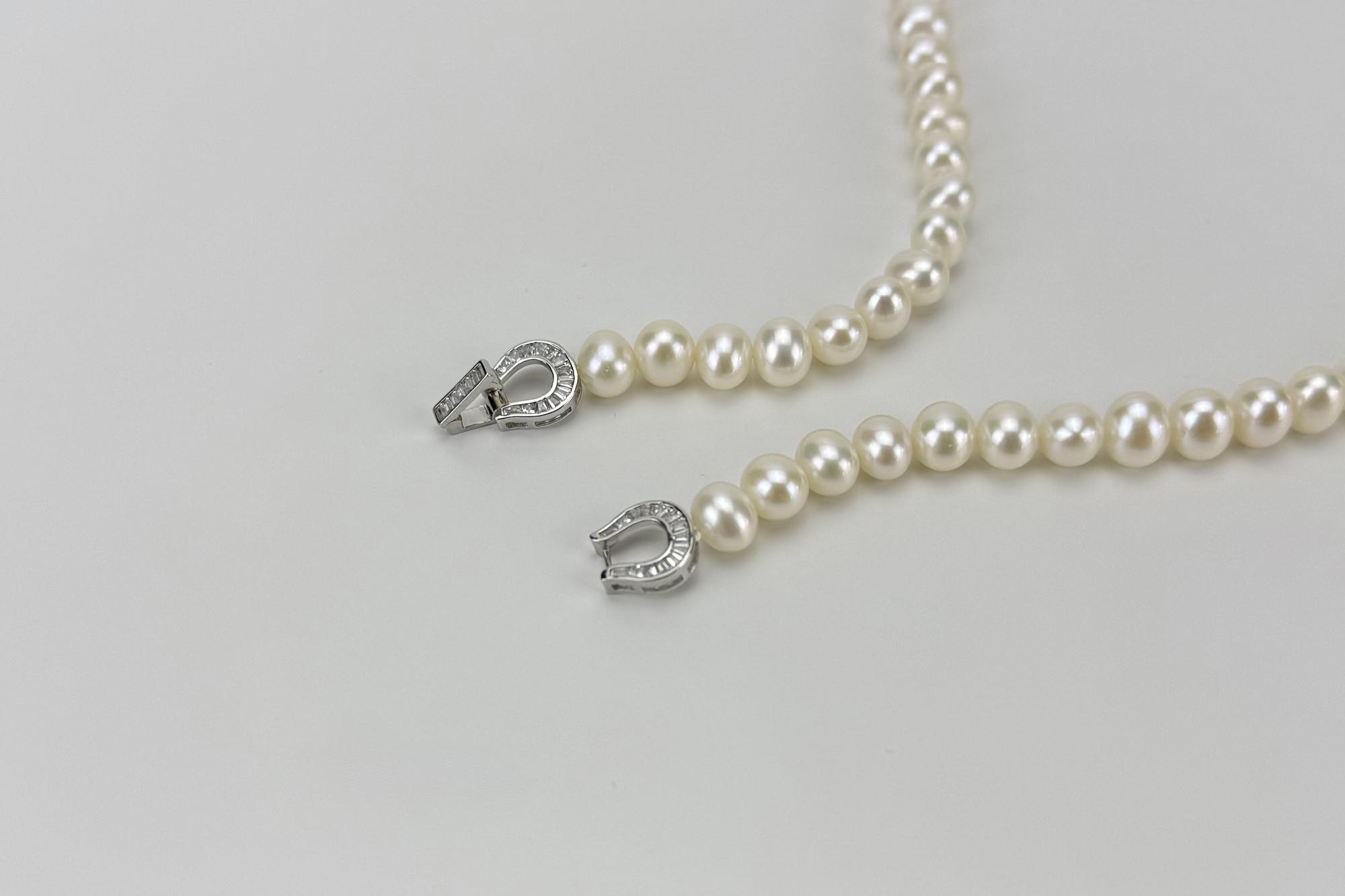 Классическое колье из натурального жемчуга LUCKY