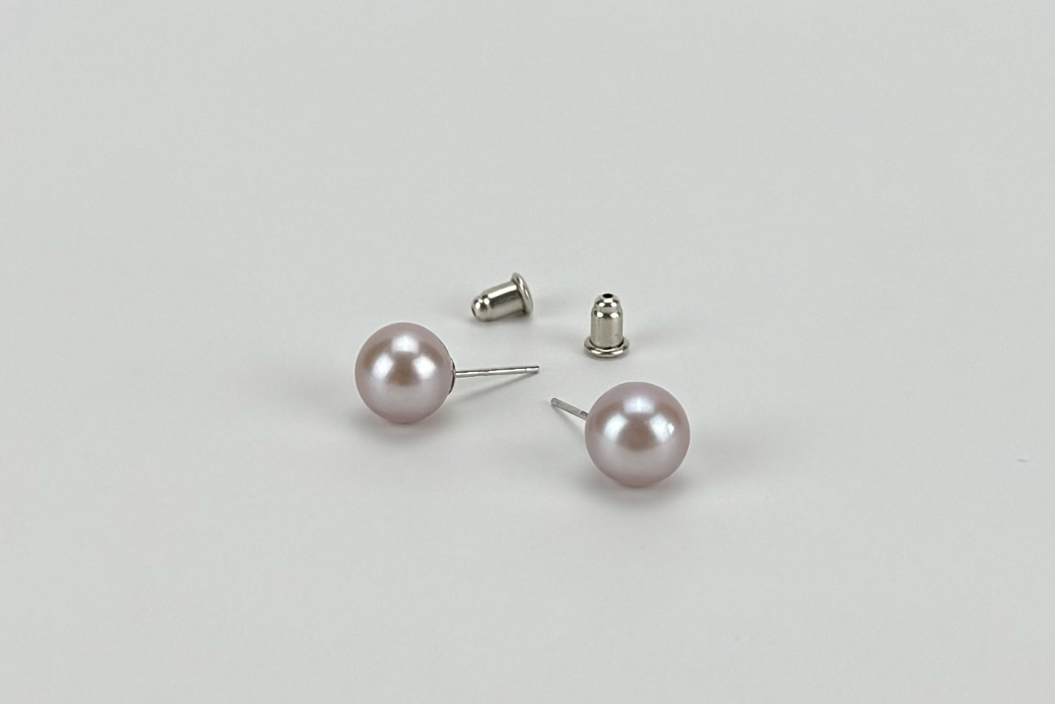 Серьги с розовым жемчугом CLASSIC