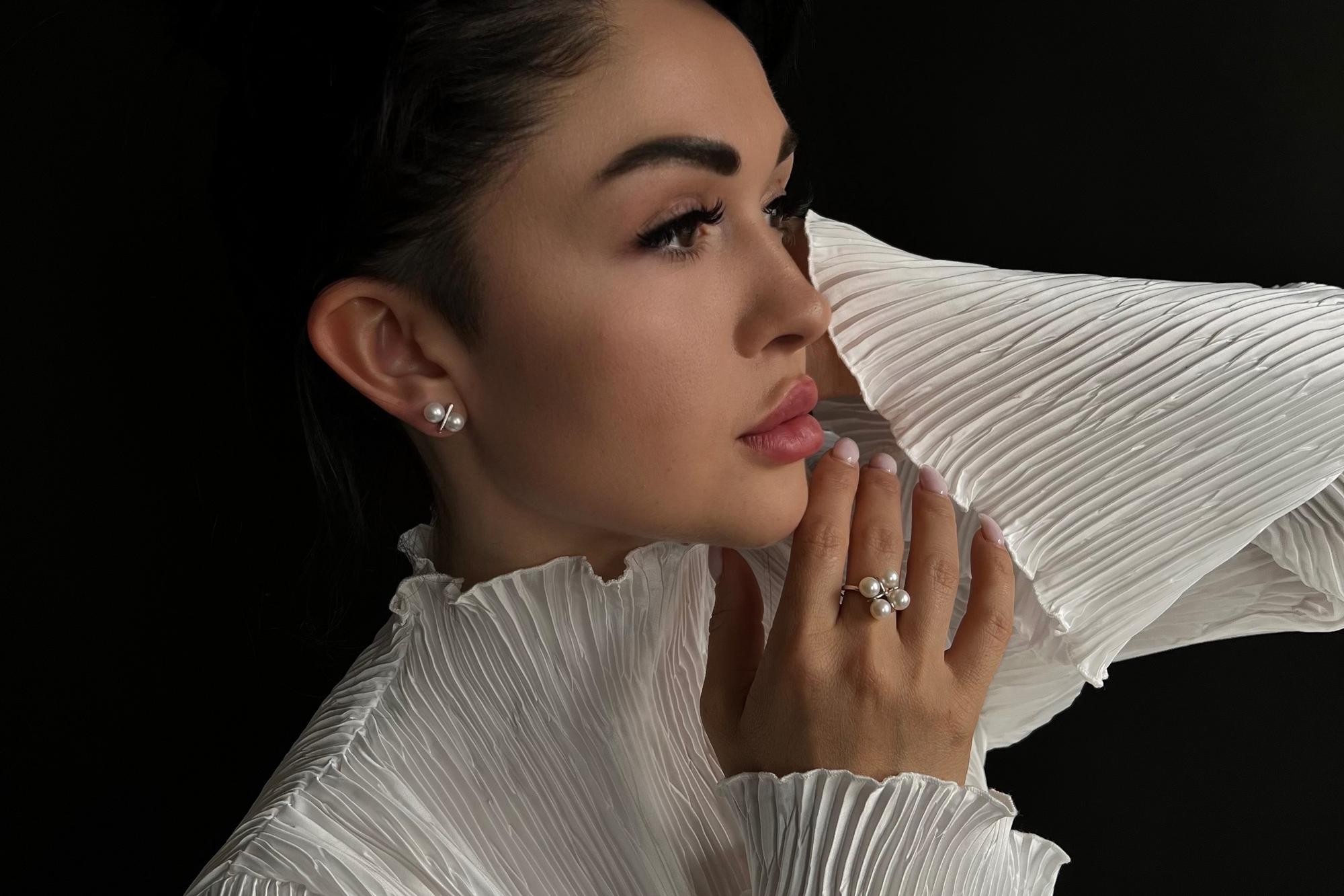 Комплект украшений с натуральным жемчугом PACO