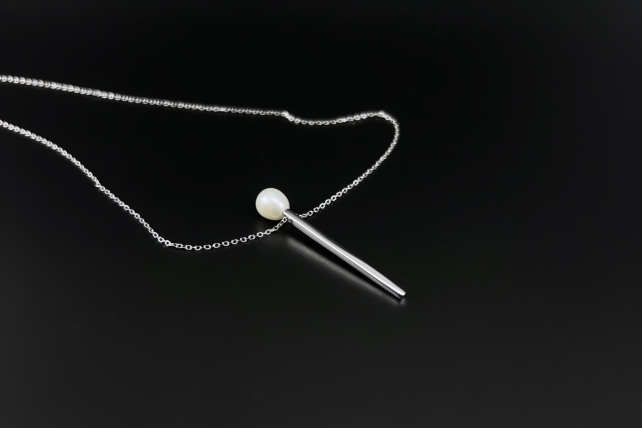 Подвеска с жемчужиной на цепочке MATCH