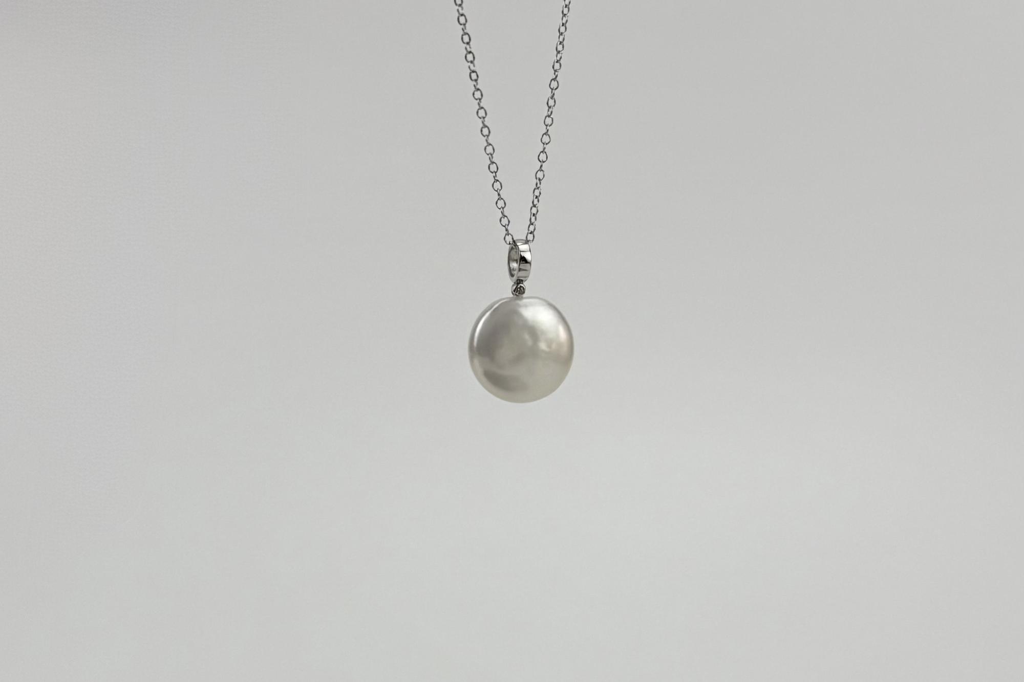 Подвеска с натуральным жемчугом ASHES