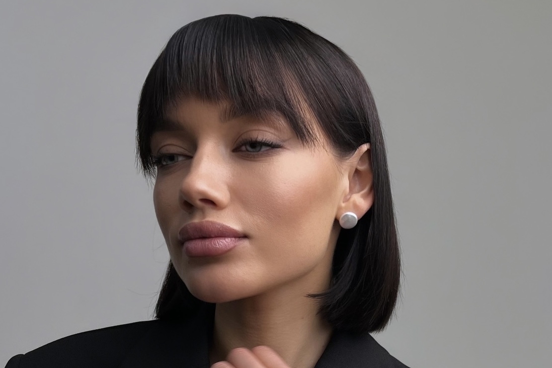 Серьги пусеты с натуральным жемчугом ASHES