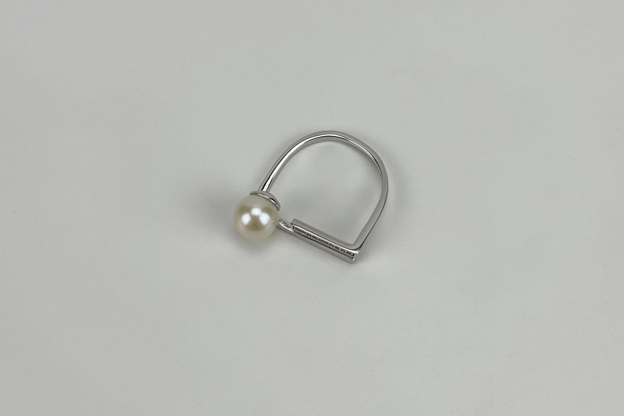 Кольцо с натуральным жемчугом DEEP