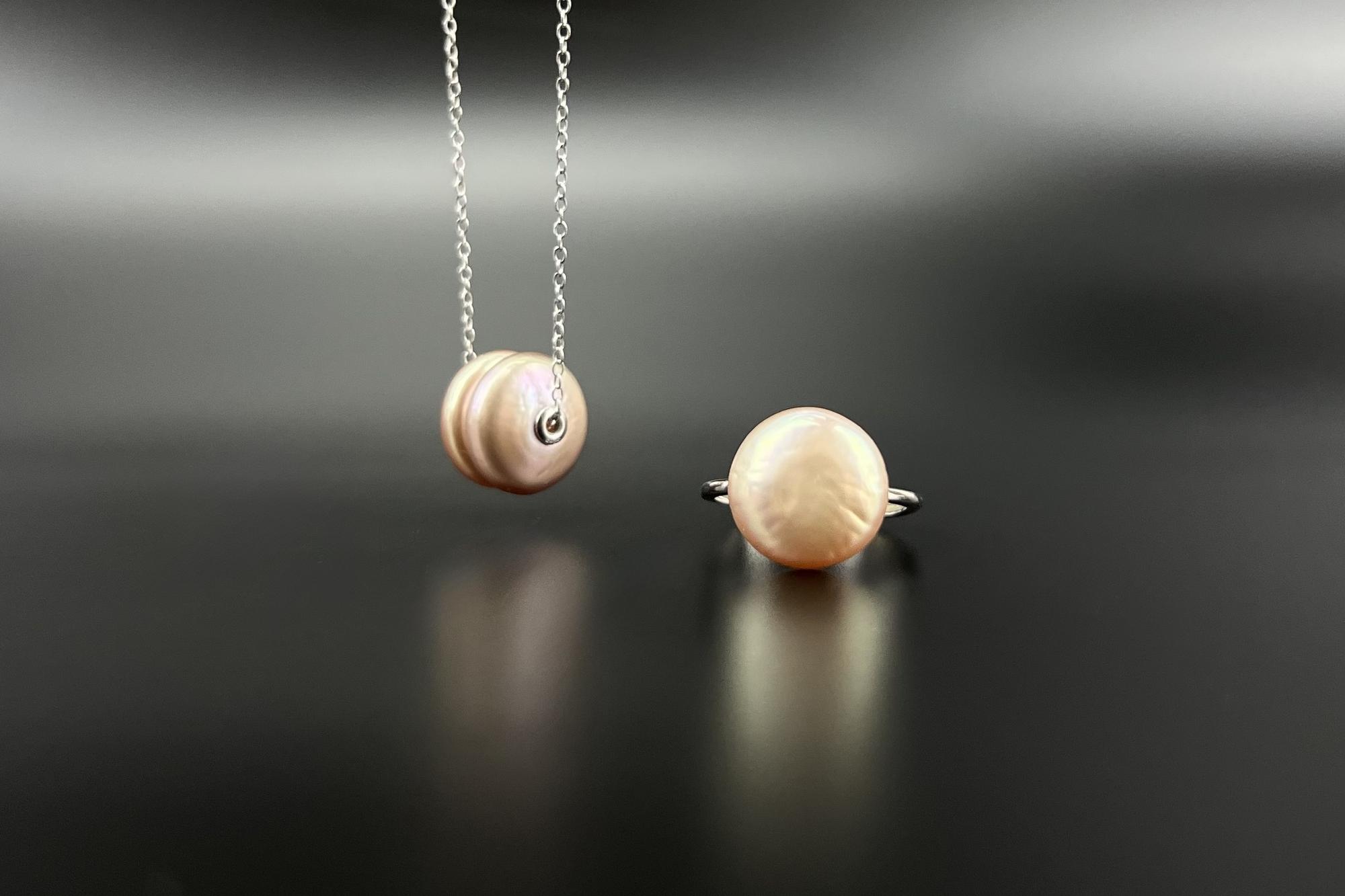 Комплект украшений из натурального жемчуга APRICOT CRUSH